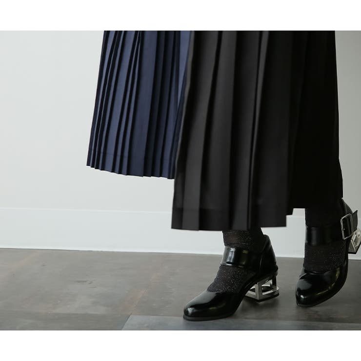 kOhAKUバイカラーアシメプリーツワンピース | osharewalker | 詳細画像10 