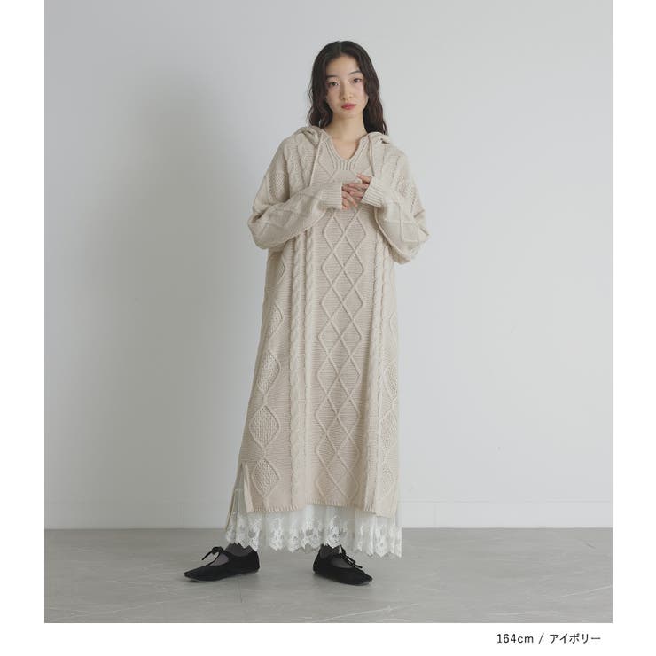 courregesニット・ワンピース trim_ofgrc_itemba34b86a85e011e