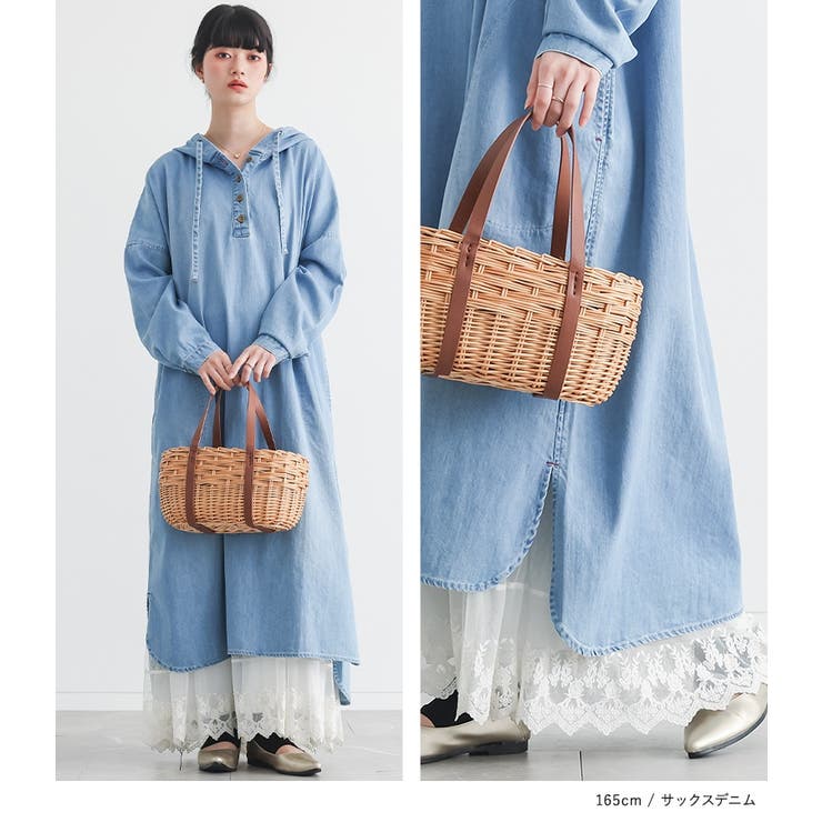 somari imaginationデニムフードワンピース  | osharewalker | 詳細画像7 