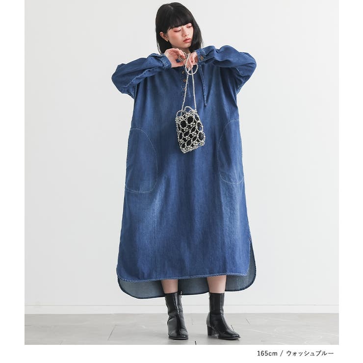 somari imaginationデニムフードワンピース  | osharewalker | 詳細画像9 