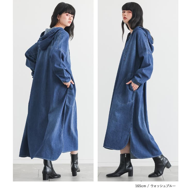 somari imaginationデニムフードワンピース  | osharewalker | 詳細画像10 
