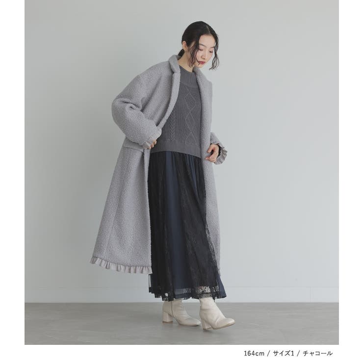 somari imaginationレースドッキングケーブルニットワンピース | osharewalker | 詳細画像6 