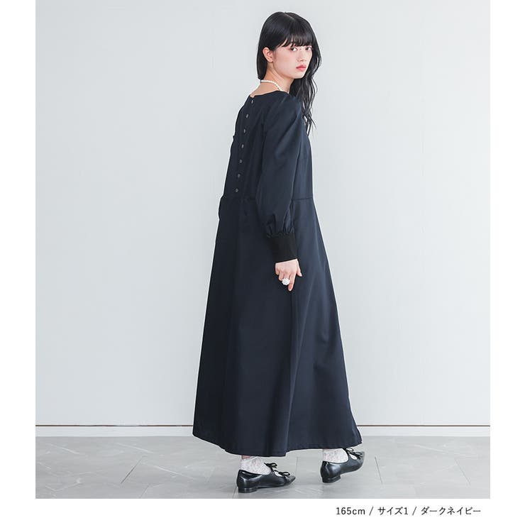 somari imagination異素材プリーツ切替アシメワンピース | osharewalker | 詳細画像5 