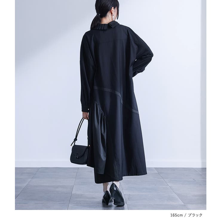 kOhAKUアシメデザイン異素材ワンピース  | osharewalker | 詳細画像5 