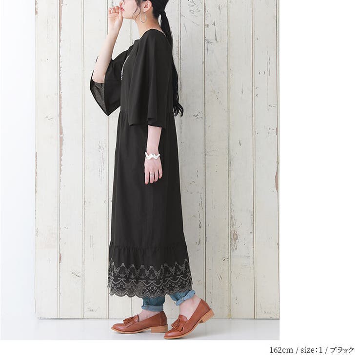 somari imaginationモチーフレースティアードワンピース[品番