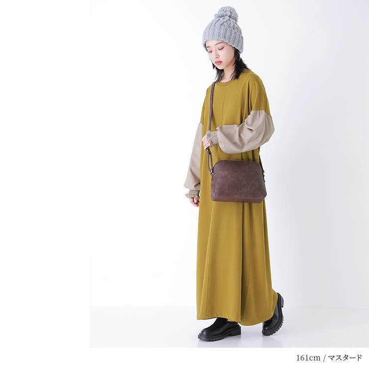 n'OrLABELバイカラー異素材ドッキングワンピース  | osharewalker | 詳細画像18 