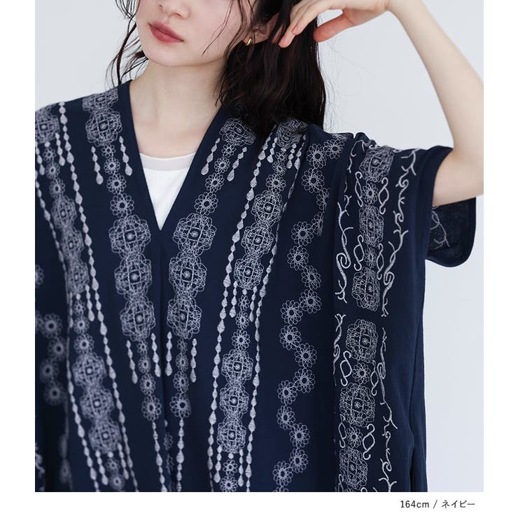 somari imagination刺繍デザインカフタンワンピース  | osharewalker | 詳細画像8 