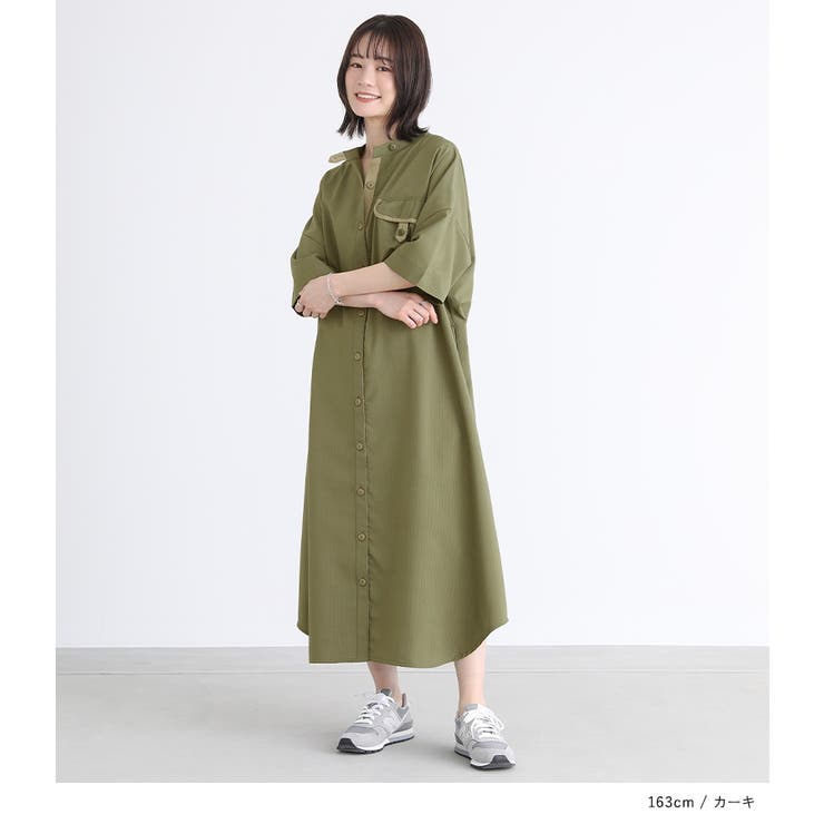 n'OrLABELワークシャツワンピース[品番：MITW0017261]｜osharewalker