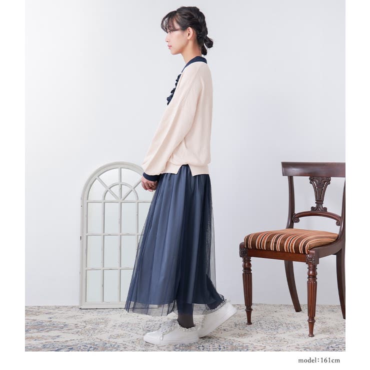 somari imaginationニットポロドッキングワンピース | osharewalker | 詳細画像7 