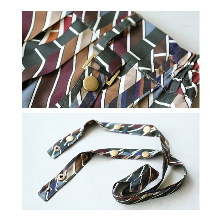 somari imaginationレトロ柄プリーツロングスカート  | osharewalker | 詳細画像14 