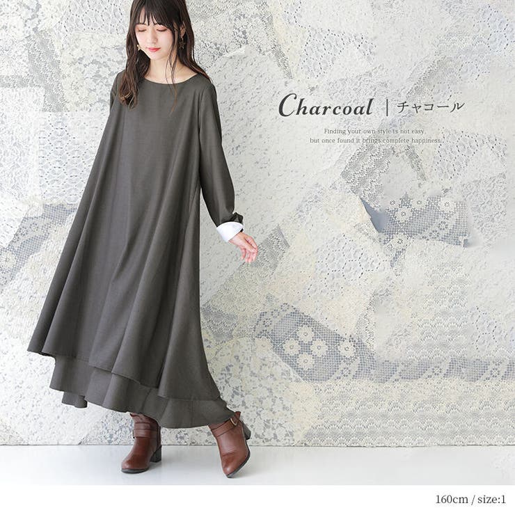 somari imaginationボリュームフレアワンピース | osharewalker | 詳細画像10 