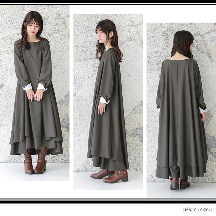 somari imaginationボリュームフレアワンピース | osharewalker | 詳細画像5 