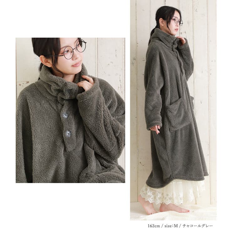 n'OrLABELおしゃれな着るスタンド襟毛布 | osharewalker | 詳細画像12 