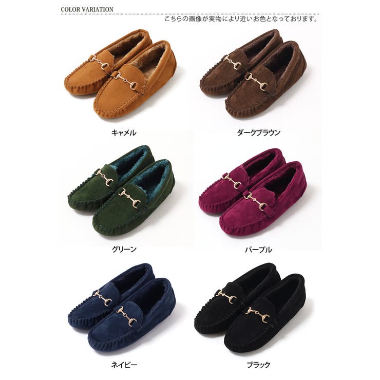 ビット付きモカシンシューズ レディース 靴[品番：JOKW0004533