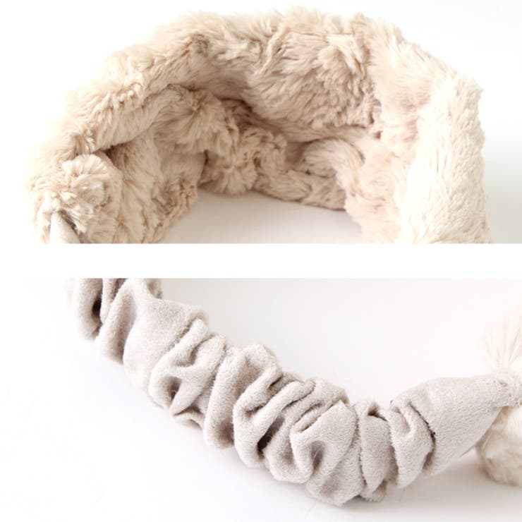 フェイクファー太ヘアターバン レディース アクセサリー[品番