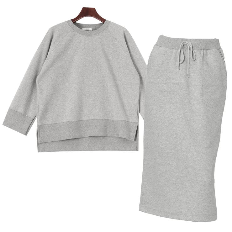 プルオーバー×タイトスカートセットアップ レディース トップス