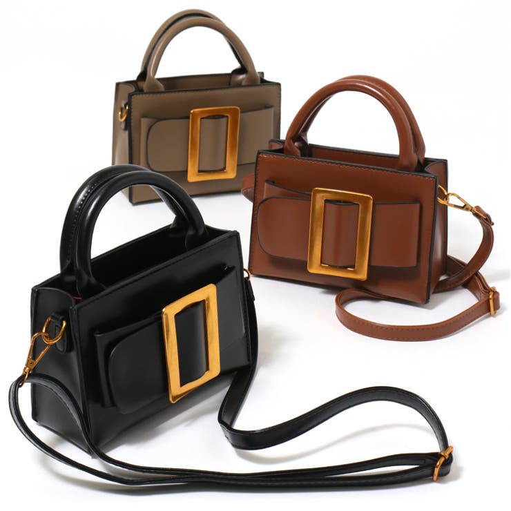 韓国デザイン リアルレザー BAG ハンドバッグ ミニショルダー ベルトデザイン 2way ミニショルダーバッグ[品番：JOKW0008416