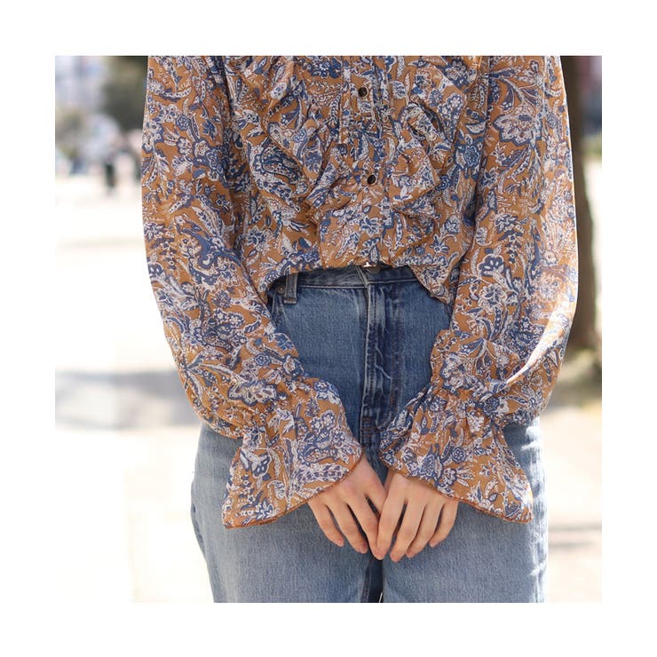 RE ARRIVAL/再入荷 通販サイト一覧 allureville（アルアバイル）の「ペイズリー トップス