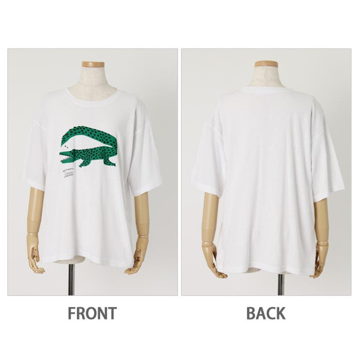 ワニくんプリントｔシャツ イラスト レディース 品番 Jokw Real Style リアル スタイル のレディースファッション通販 Shoplist ショップリスト