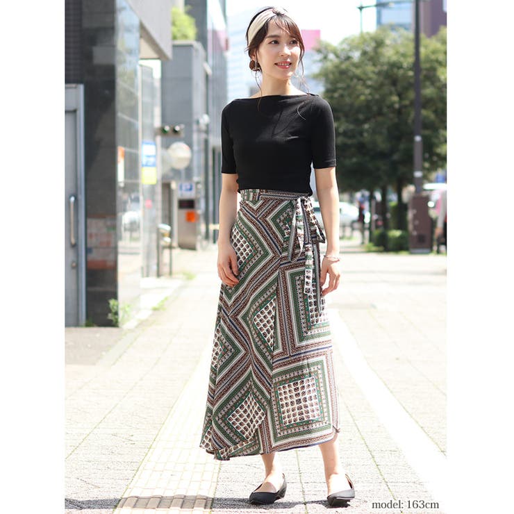 【美品】Todayful パンツスカート　ボトムス　柄　レディース hb-004-top-2025.jpg