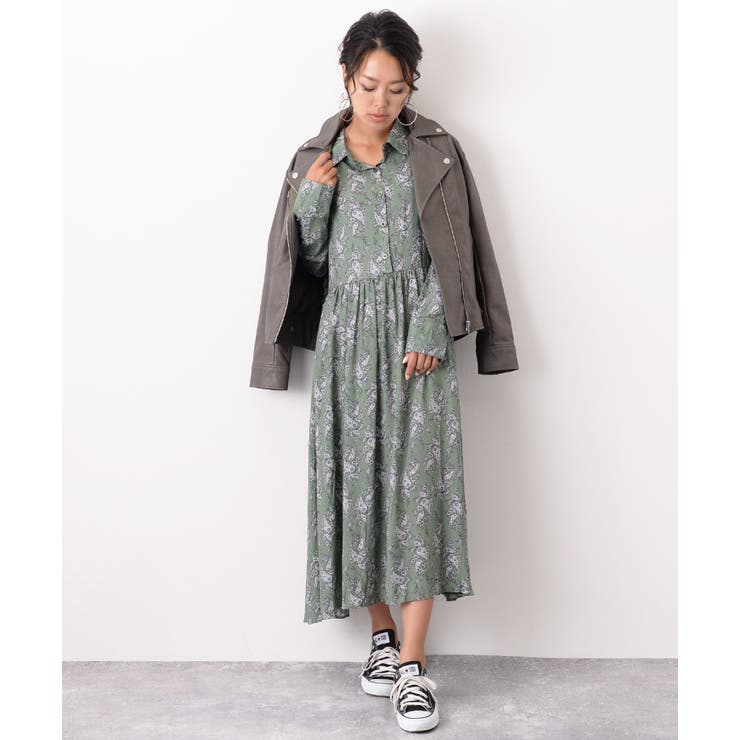 現行 ラルフローレン カシュクール マキシ丈 ワンピース ペイズリー ベルト4 現行 ラルフローレン カシュクール マキシ丈 ワンピース