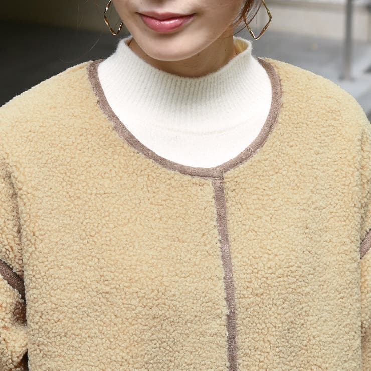 yurima♡fdom  リバーシブル ロング ボア ムートン コート hellam｜ムートンボアリバーシブルコート | Rakuten Fashion(楽天