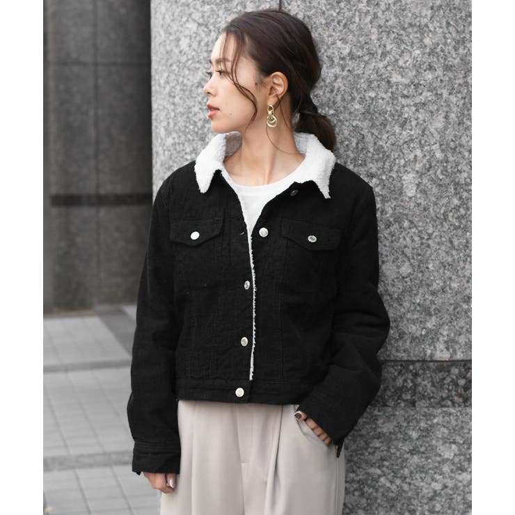 コーデュロイ裏ボアショート丈ジャケット レディース 冬 品番 Jokw Real Style リアルスタイル のレディース ファッション通販 Shoplist ショップリスト