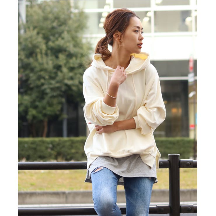 サイドスリット入りレイヤードカットソー レイヤードtシャツ 付け裾 品番 Jokw Real Style リアルスタイル のレディースファッション通販 Shoplist ショップリスト