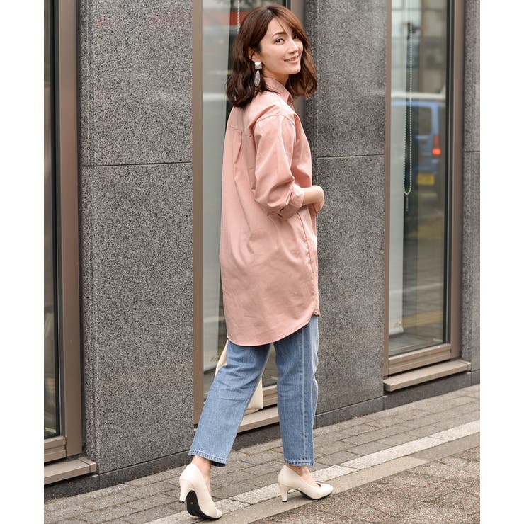 スキッパーコットンワイドロングシャツ レディース トップス | REAL STYLE | 詳細画像9 