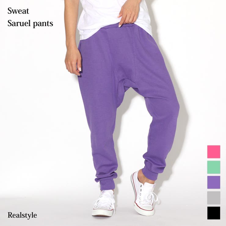 カジュアルスウェットサルエルパンツ レディース ボトムス[品番