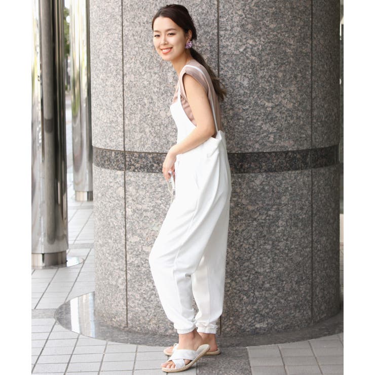 サイドポケットスウェットジョガーオールインワン レディース 春夏 | REAL STYLE | 詳細画像12 
