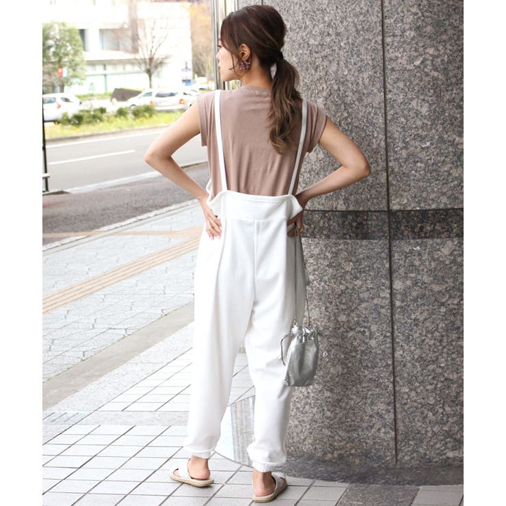 サイドポケットスウェットジョガーオールインワン レディース 春夏 | REAL STYLE | 詳細画像13 