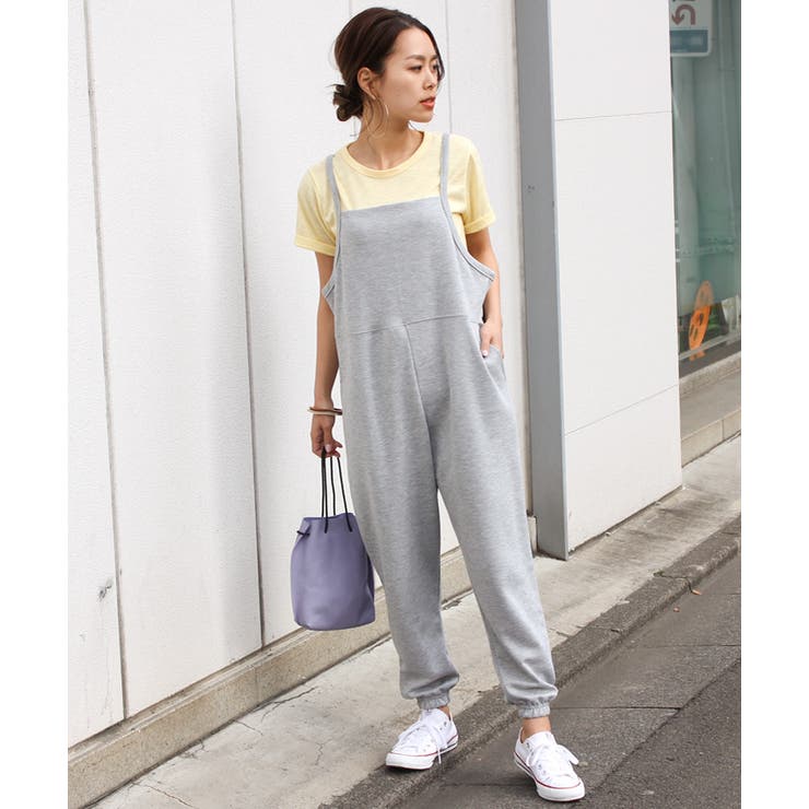 サイドポケットスウェットジョガーオールインワン レディース 春夏 | REAL STYLE | 詳細画像8 
