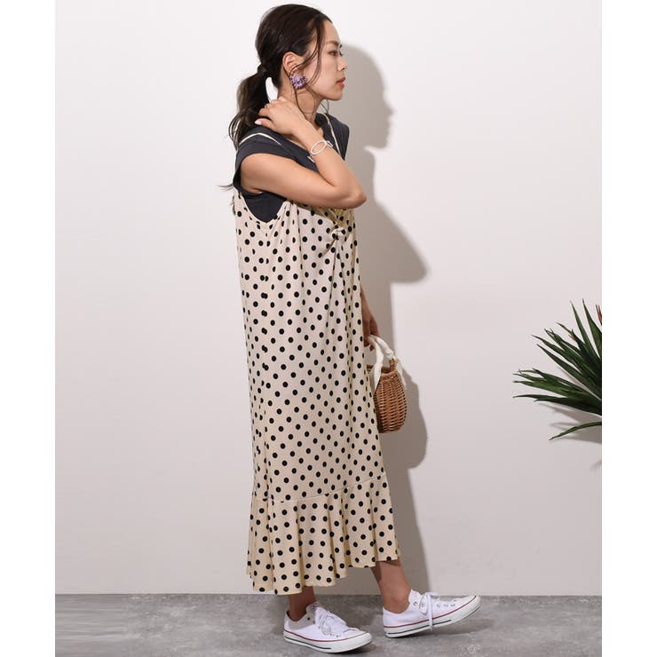 美品 JOURNAL STANDARD LUXE ドット柄 ワンピース ドット ampleプルワンピース◇4（ワンピース）｜JOURNAL