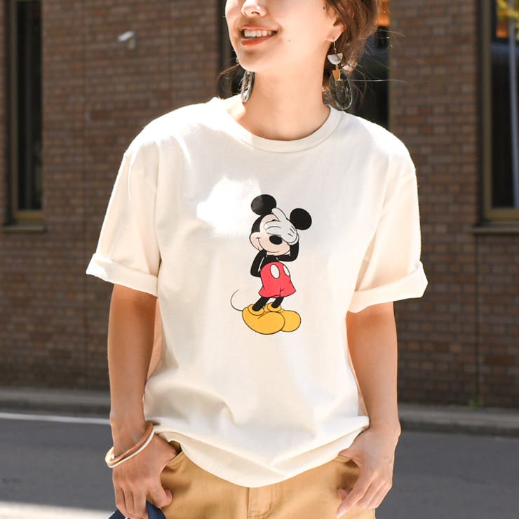 ミッキーマウスプリントtシャツ レディース トップス 品番 Jokw Real Style リアルスタイル のレディース ファッション通販 毎日送料無料 Shoplist ショップリスト