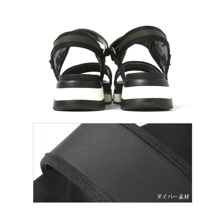 ダブルベルト厚底スポーツサンダル レディース サンダル 品番 Jokw Real Style リアルスタイル のレディースファッション通販 Shoplist ショップリスト