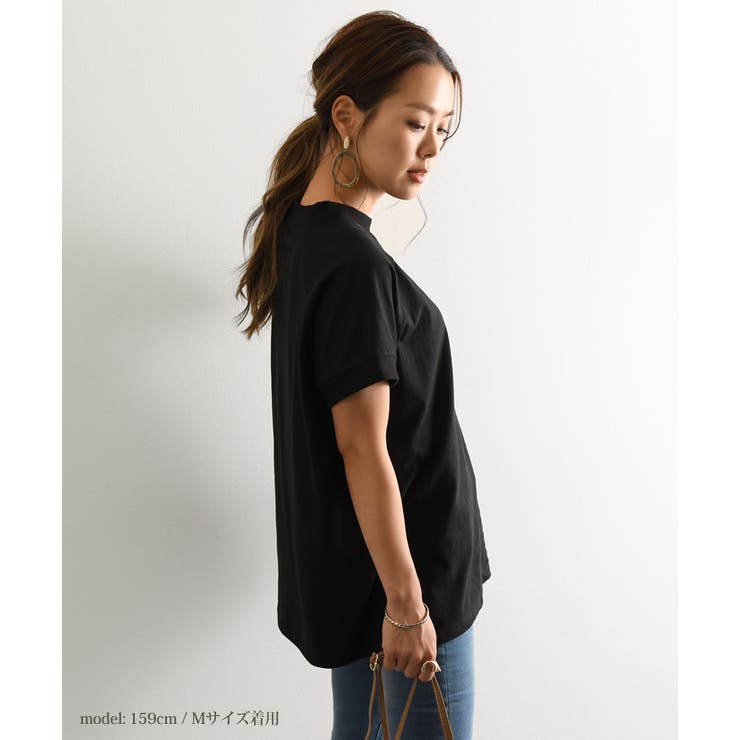 モックネックフレンチラグランコットンロング丈カットソー レディース トップス 品番 Jokw Real Style リアルスタイル の レディースファッション通販 Shoplist ショップリスト