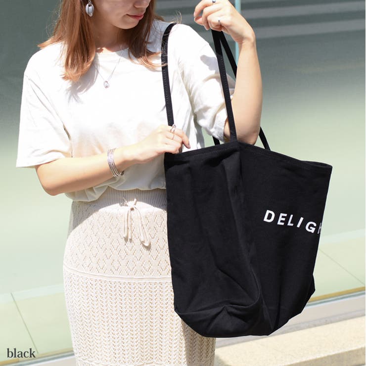DELIGHTプリントビッグキャンバストートバッグ大きめ大きい布帆布a4レディースメンズマチ広無地通学通勤エコバッグエコバックショッピングバッグレジバッグ大容量軽量可愛い鞄