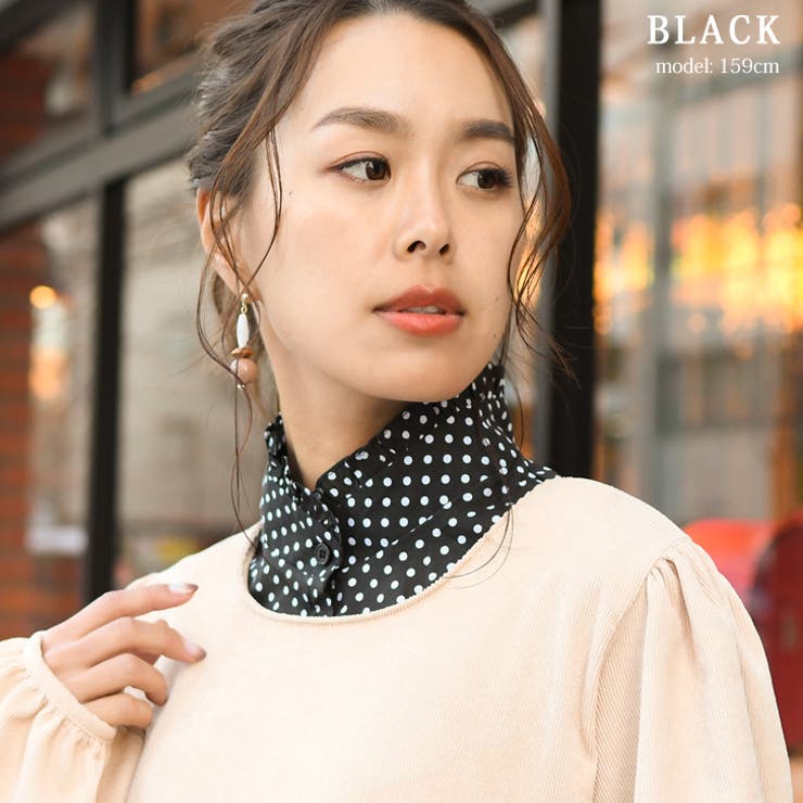 シャツ風ドット柄フリルネック付け襟 レディース つけ襟 品番 Jokw Real Style リアルスタイル のレディースファッション通販 Shoplist ショップリスト