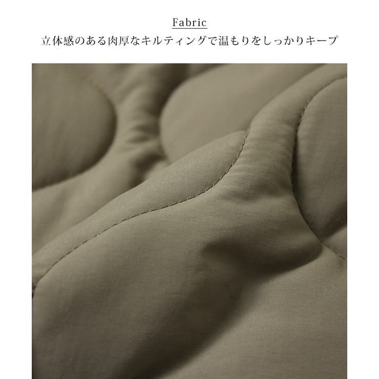 キルティングコート レディース ノーカラー | REAL STYLE | 詳細画像8 