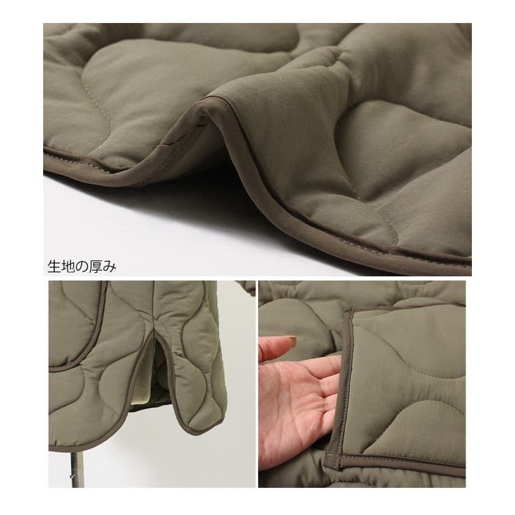 キルティングコート レディース ノーカラー | REAL STYLE | 詳細画像10 