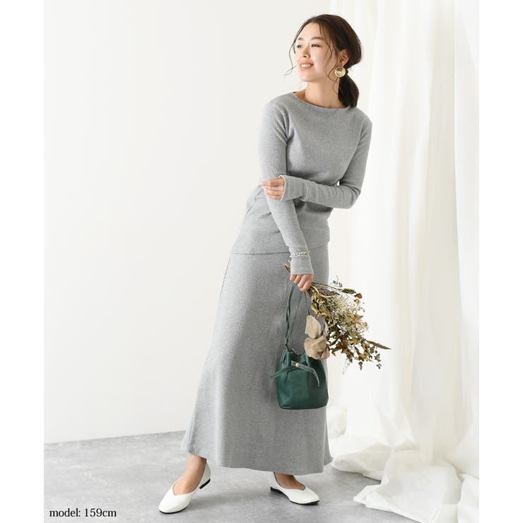 リブストレッチアシメトップス Aラインスカートセットアップ レディース カジュアル 品番 Jokw Real Style リアルスタイル のレディースファッション通販 Shoplist ショップリスト