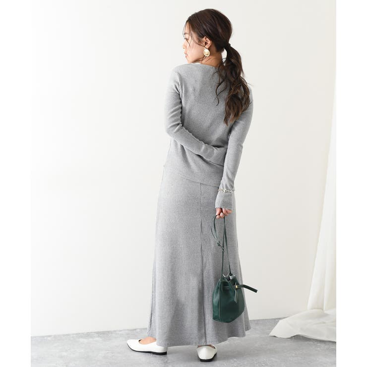 リブストレッチアシメトップス Aラインスカートセットアップ レディース カジュアル 品番 Jokw Real Style リアルスタイル のレディースファッション通販 Shoplist ショップリスト