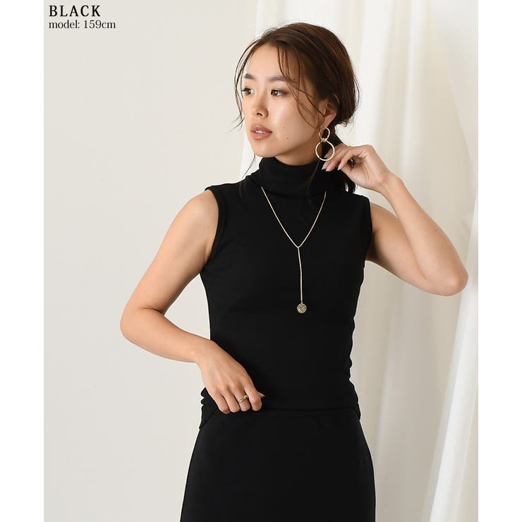 タートルネックベーシックノースリーブカットソー レディース トップス[品番：JOKW0007822]｜REAL  STYLE（リアルスタイル）のレディースファッション通販｜SHOPLIST（ショップリスト）