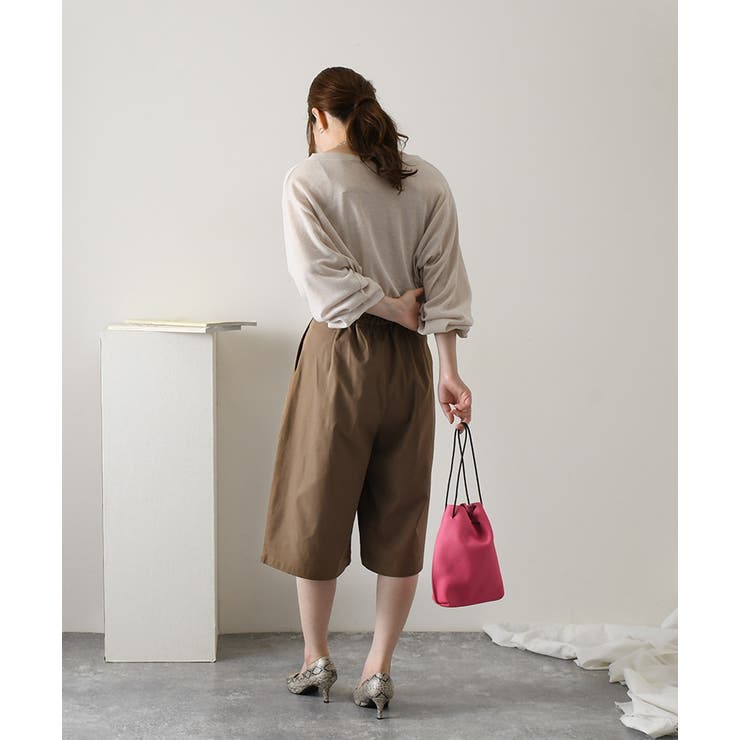 ハーフパンツ レディース ワイド[品番：JOKW0010729]｜REAL