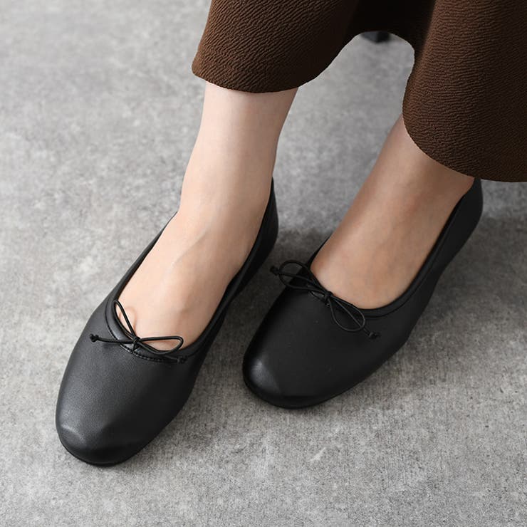 バレエシューズ レディース 黒[品番：JOKW0011010]｜REAL STYLE