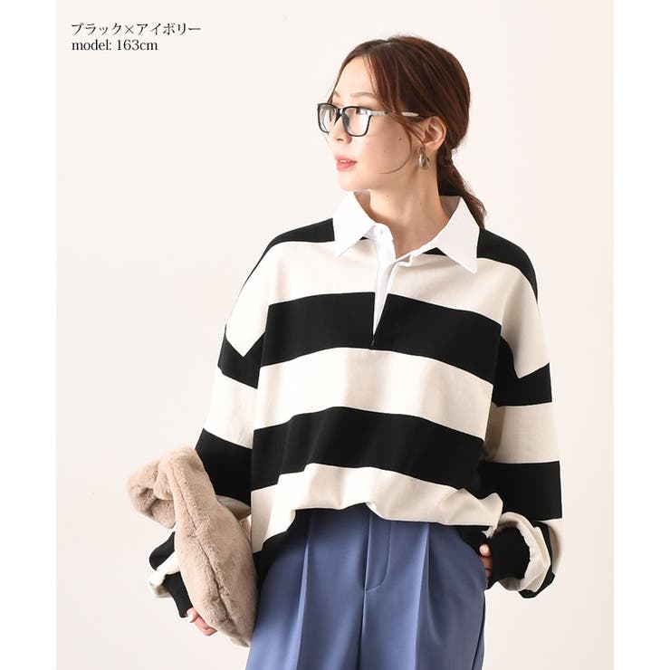 ラガーシャツ レディース 長袖[品番：JOKW0013137]｜REAL STYLE