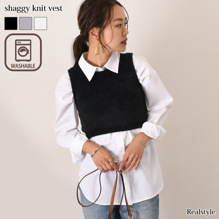ニット ベスト レディース[品番：JOKW0013144]｜REAL  STYLE（リアルスタイル）のレディースファッション通販｜SHOPLIST（ショップリスト）