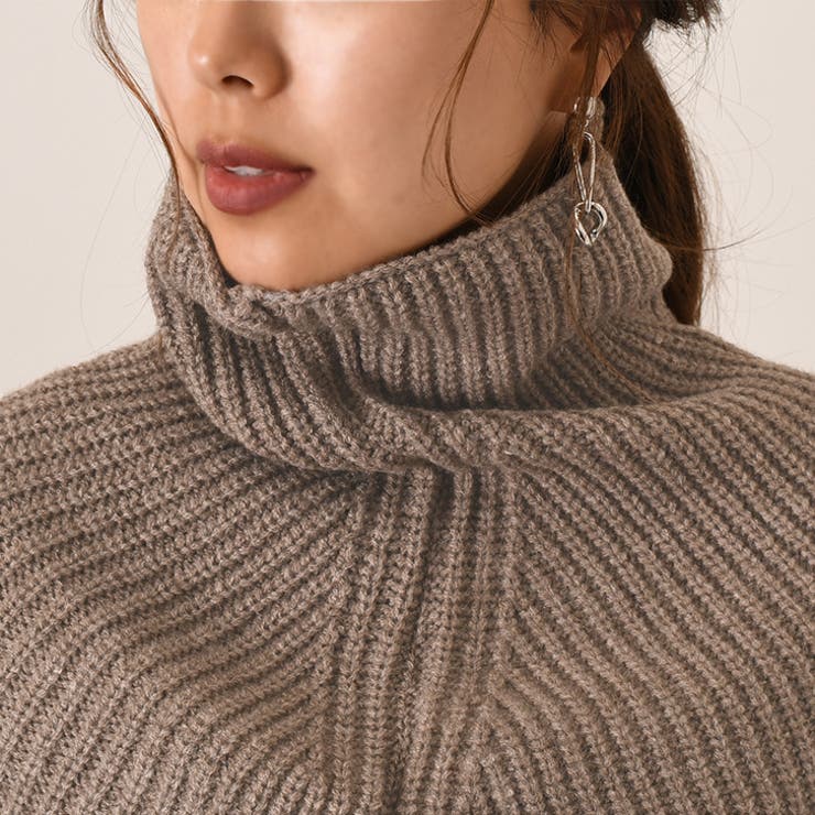 ケープ ニット 付け襟[品番：JOKW0013272]｜REAL STYLE（リアル