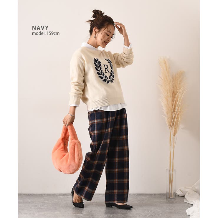 ワイドパンツ レディース チェック柄[品番：JOKW0013378]｜REAL STYLE